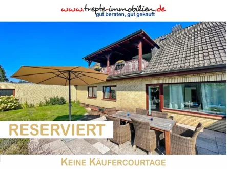 Hauptbild - Haus kaufen in Henstedt-Ulzburg - ** WOW ** Solides EIN-Familienhaus + EINLIEGERWOHNUNG + Garage & Außen-Pool in begehrter Wohnlage in Henstedt-Rhen !!!