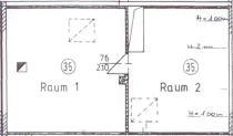 Grundriss Dachboden