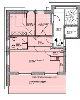 Grundriss  - Wohnung kaufen in Sittensen - MODERNE DACHGESCHOSSWOHNUNG IN ZENTRALER LAGE