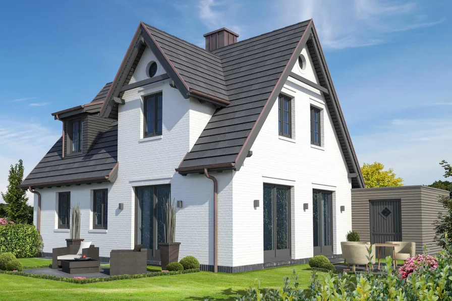  - Haus kaufen in Westerland - Neubau eines freistehenden Wohnhauses (Dauerwohnung) mit Garage in Westerland