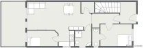 Rügen, Lütt Länneken - 1. Etage - 2D Floor Plan