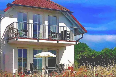 Hausansicht - Wohnung kaufen in Sagard - Zur Ferienvermietung oder Selbstnutzung!Traumhafte Ferienwohnung mit Boddenblick auf Rügen