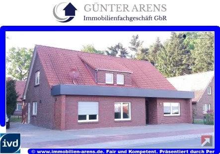 Titelbild - Wohnung mieten in Wiefelstede - 3 Zimmer-Erdgeschosswohnung mit Terrasse in Wiefelstede - Spohle