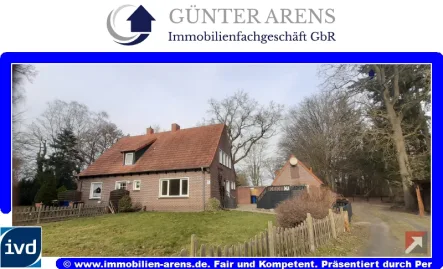 Titelbild - Haus mieten in Wiefelstede - renovierte Doppelhaushälfte mit Garten und Carport in Wiefelstede - Spohle