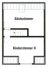 Grundrissskizze Dachgeschoss