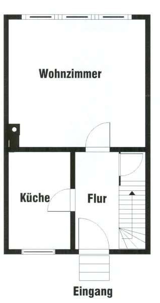 Grundrissskizze Erdgeschoss