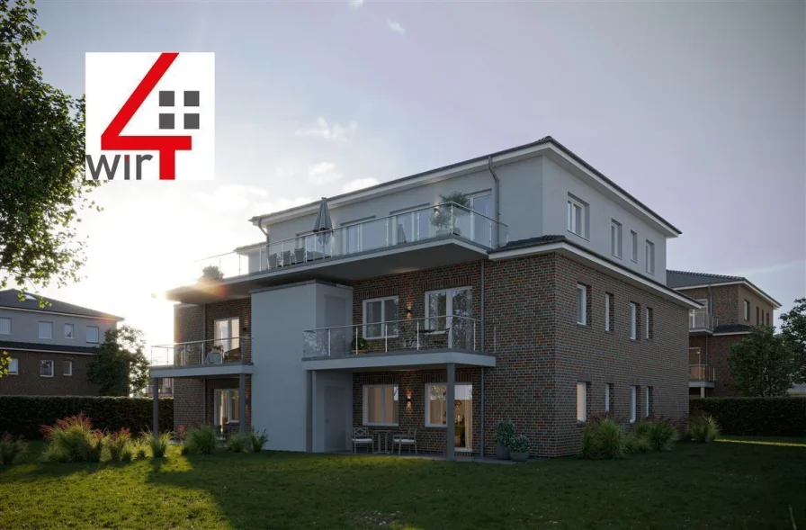 Ansicht - Wohnung kaufen in Wiesmoor - Neubauprojekt "Auf dem Lindenkamp 9" - 1. Obergeschoss-Eigentumswohnung.
