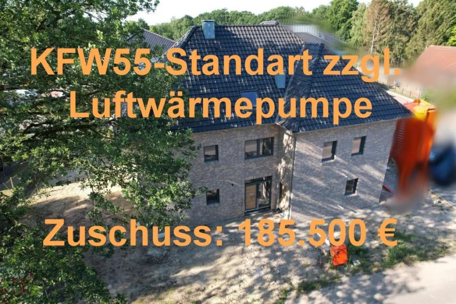kfw - Haus kaufen in Wildeshausen - Wildeshausen: Gefördertes KFW55-NEUBAU- Appartementhaus mit 7 Wohnungen (40 - 50 m² Wohnfläche)