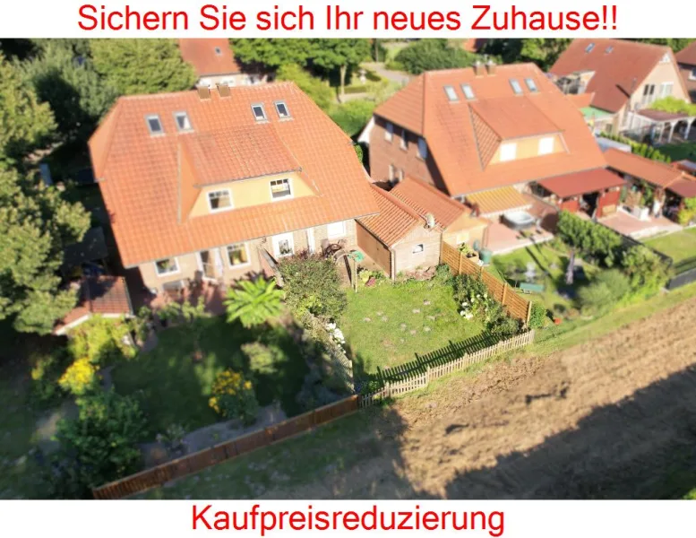 DJI_0189 - Haus kaufen in Dötlingen - ACHTUNG Kaufpreisreduzierung: Schöne Doppelhaushälfte in Aschenstedt/Dötlingen 