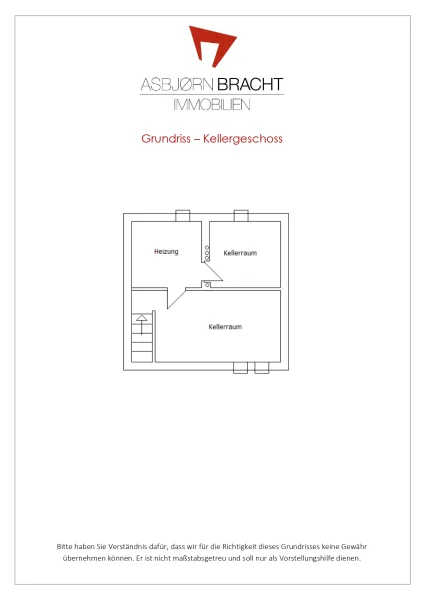 Grundriss Kellergeschoss ohne Gewähr