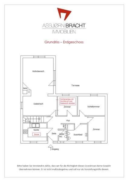 Grundriss EG ohne Gewähr - nicht maßstabsgetreu