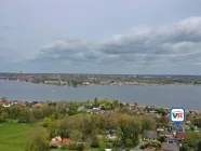 Luftaufnahme aus südlicher Richtung mit Blick auf das Südufer der Schlei