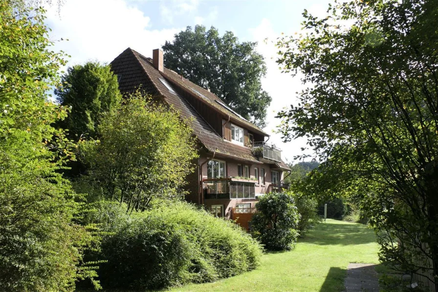 Außenansicht - Wohnung kaufen in Buchholz in der Nordheide - ***BUCHHOLZ***MAISONETTEWOHNUNG MIT BLICK IN DIE NATUR ZU VERKAUFEN***