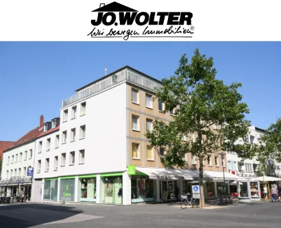 Ansicht mit Logo - Wohnung mieten in Braunschweig - ERSTBEZUG NACH SANIERUNG! 2-Zimmer-Wohnung in der Fußgängerzone