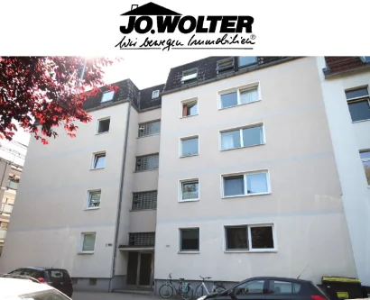 Ansicht mit Logo - Wohnung mieten in Braunschweig - Neu sanierte 3 Zimmer Wohnung mit Balkon im westlichen Ringgebiet