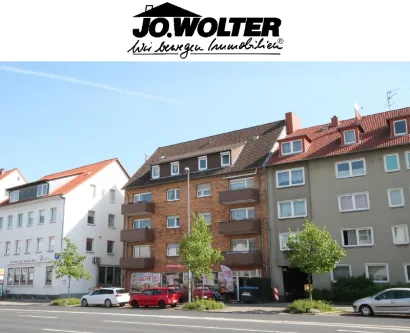 Ansicht mit Logo - Wohnung mieten in Braunschweig - 2 Zimmer Dachgeschoss Wohnung nähe Amalienplatz
