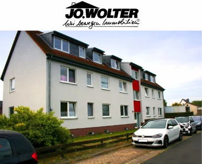 Ansicht mit Logo - Wohnung mieten in Braunschweig - Familienfreundliche 4 Zimmer Dachgeschoss Wohnung in Dibbesdorf