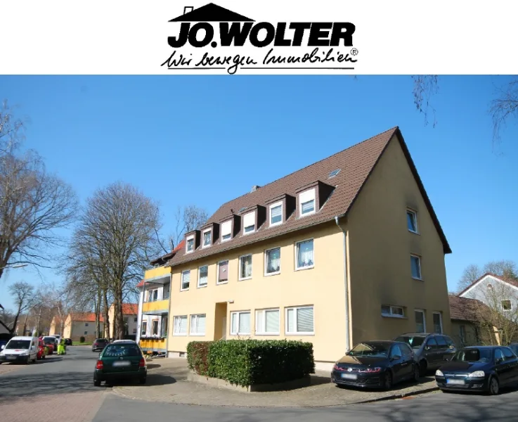 Ansicht mit Logo 1t - Wohnung mieten in Braunschweig - Ideale Single Wohnung mit sep. Eingang