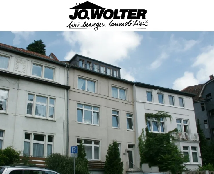 Ansicht mit Logo - Wohnung mieten in Braunschweig - TU- Gebiet, Wohnung mit grosser Terrasse