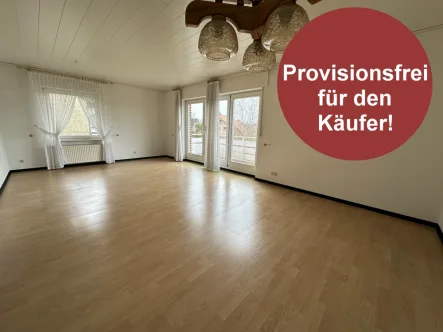 Wohn- Eßzimmer mit Balkon_Button - Wohnung kaufen in Gronau-Epe - Charmante Eigentumswohnung in Epe!