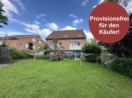 Gartenansicht - rechte Wohnung im OG wird verkauft - Wohnung kaufen in Gronau-Epe - Provisionfrei für den Käufer - Eigentumswohnung in Epe