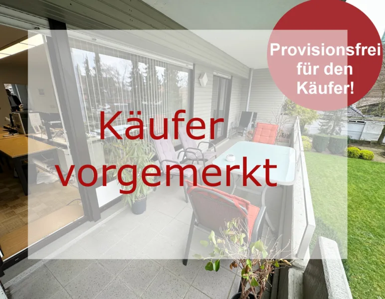 Balkon1 Käufer vorgemerkt  - Wohnung kaufen in Nordhorn - Zentral gelegene Eigentumswohnung