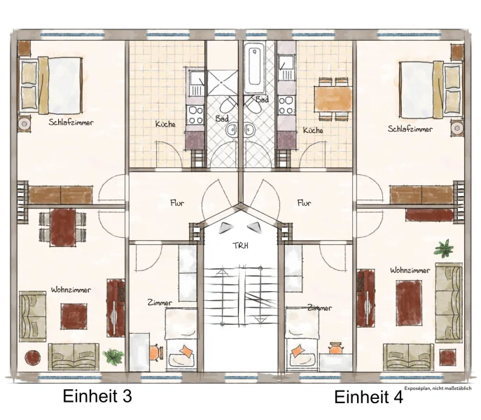 Grundriss 1 Obergeschoss