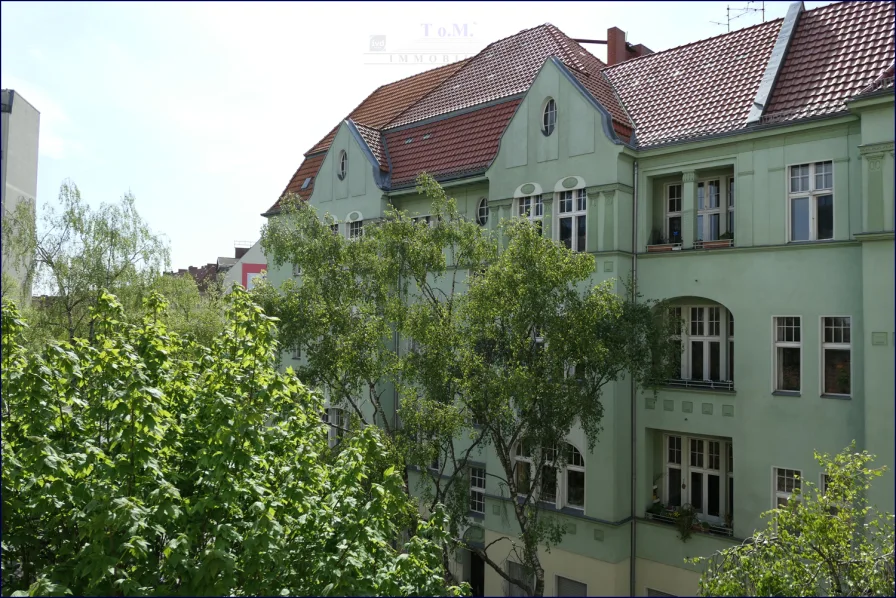 Ausblick Wintergarten nach links - Wohnung kaufen in Berlin / Friedenau - Einfach zum Wohlfühlern - mit ordentlichem Altbau-Charme