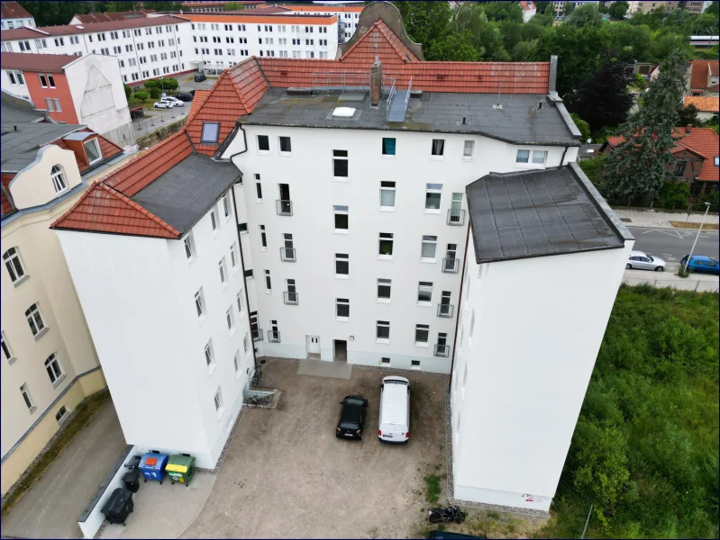 Rückansicht - Hof - Haus kaufen in Stralsund - Provisionsfrei für Käufer! Hohe Rendite-Chancen! Top Flexibilität durch gezielt freie Wohnungen!