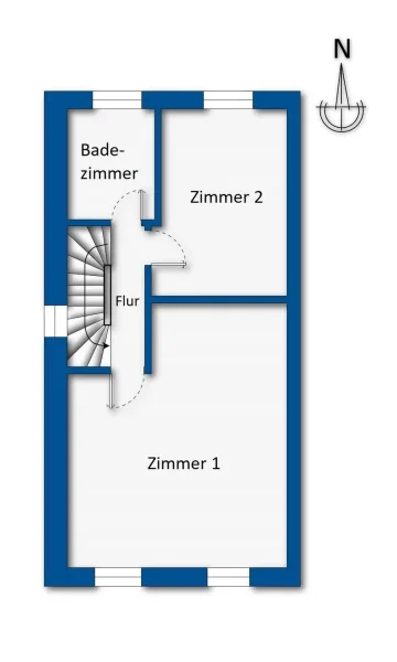 Grundrisskizze Obergesschoss