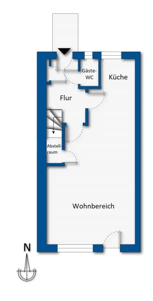 Grundrisskizze Erdgeschoss