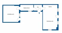 Grundrissskizze Einliegerwohnung