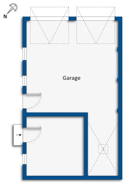 Grundrissskizze Garage