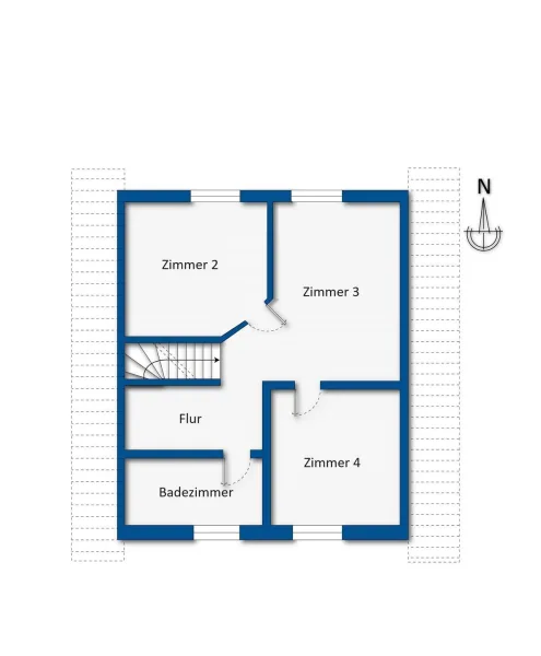 Grundrissskizze Dachgeschoss