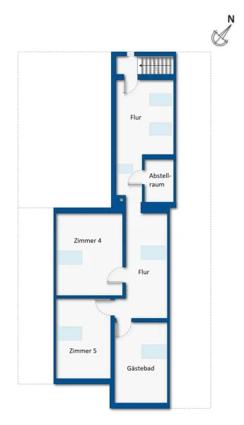 Grundrissskizze Dachgeschoss