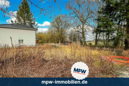 Grundstücksansicht - Grundstück kaufen in Rangsdorf - Wohnen im Grünen: Teilfläche mit unverbautem Blick auf die Natur