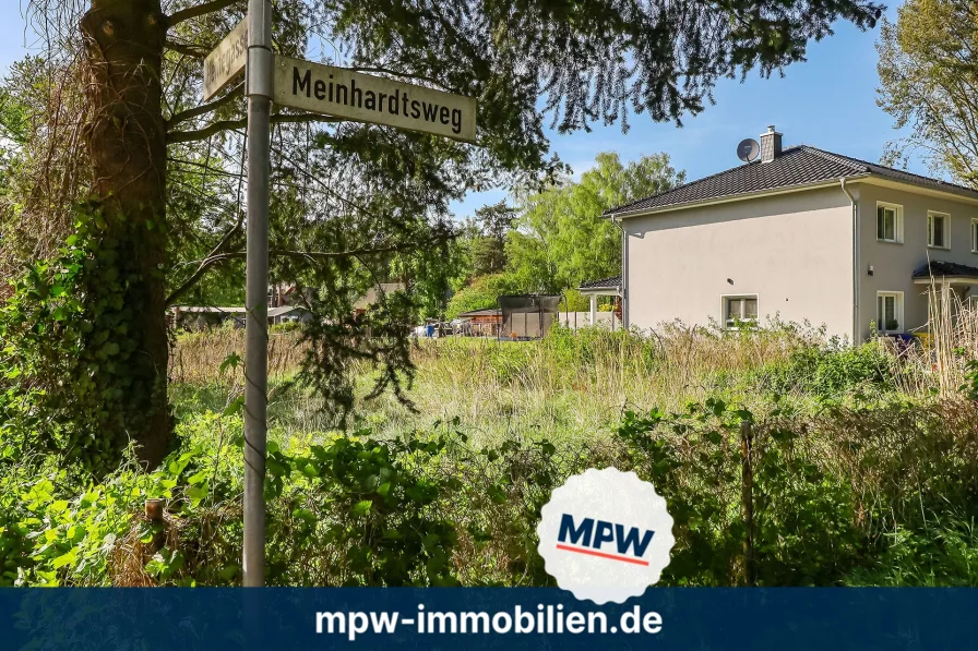 Grundstücksansicht - Grundstück kaufen in Rangsdorf - Wohnen im Grünen: Teilfläche mit unverbautem Blick auf die Natur