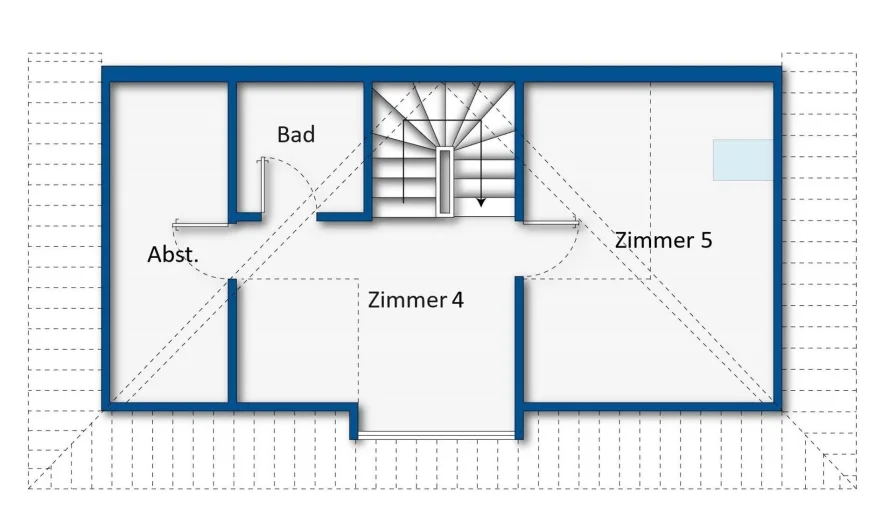 Grundrissskizze Dachgeschoss