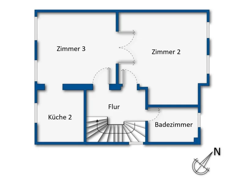 Grundrissskizze 1. Obergeschoss