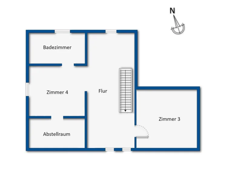 Grundrissskizze Dachgeschoss