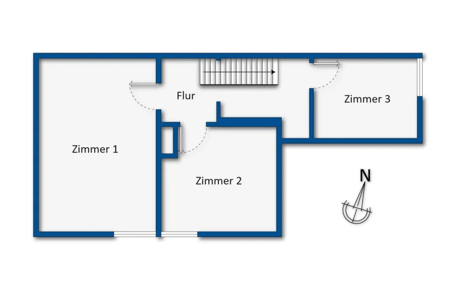 Grundrissskizze Obergeschoss