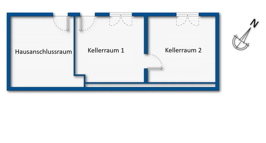 Grundrissskizze Untergeschoss