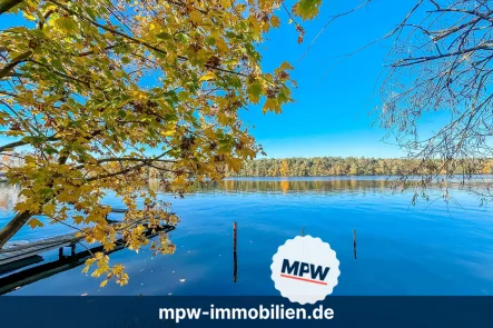 Seeblick vom Weggrundstück - Grundstück kaufen in Königs Wusterhausen - Bauen Sie Ihr Paradies: Wunderschönes Grundstück mit Seezugang