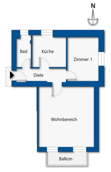 Grundrissskizze 2. Obergeschoss Links 