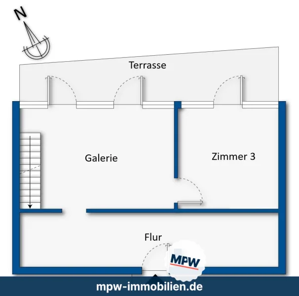 Grundrissskizze Dachgeschoss