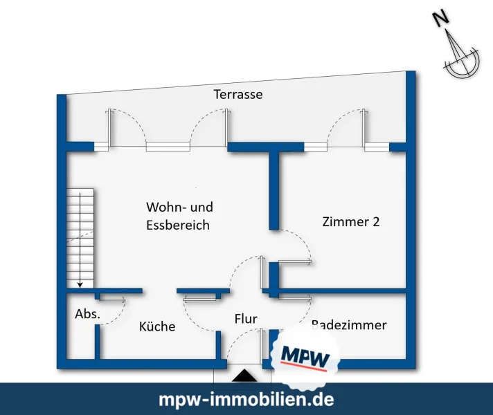 Grundrissskizze Obergeschoss