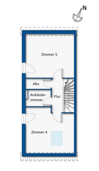 Grundrissskizze Dachgeschoss