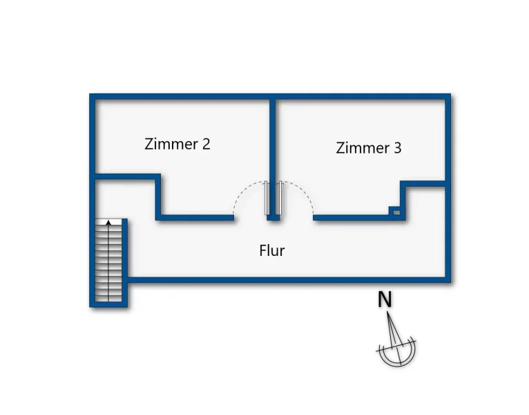 Grundrissskizze Dachgeschoss