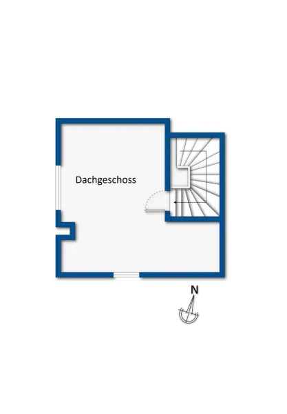 Grundrissskizze Dachgeschoss 