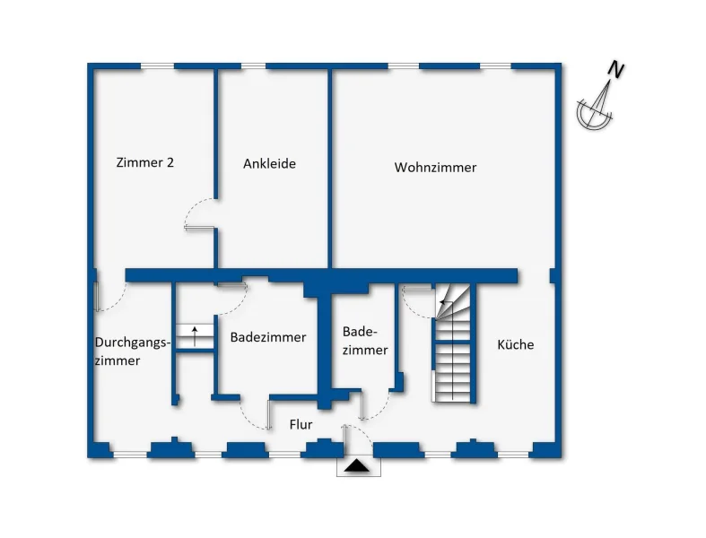 Grundrissskizze Erdgeschoss